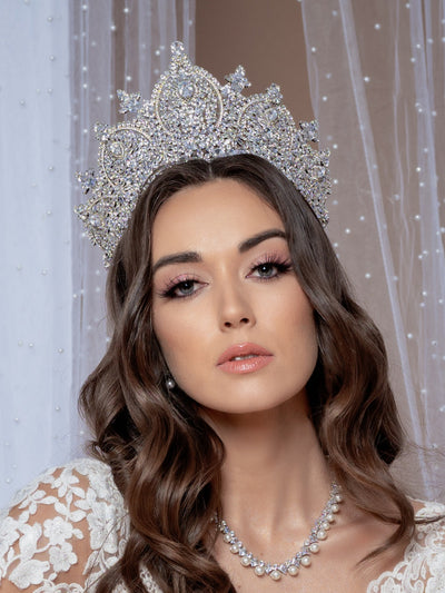 Ellee Real Quinceanera Adorned with BILQUIS MAJESTIC Swarovski Wedding Crown