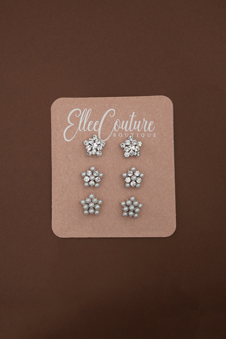 Bundle "POINSETTIA" - 3 Earrings