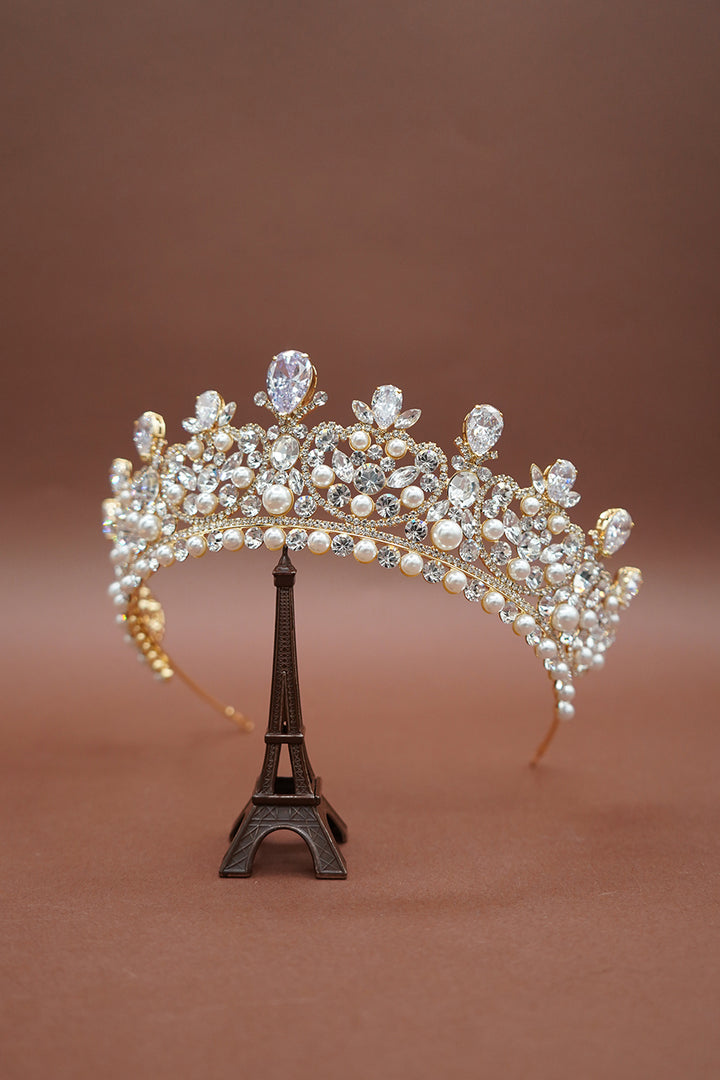 CARINA-Pearls Swarovski Crown