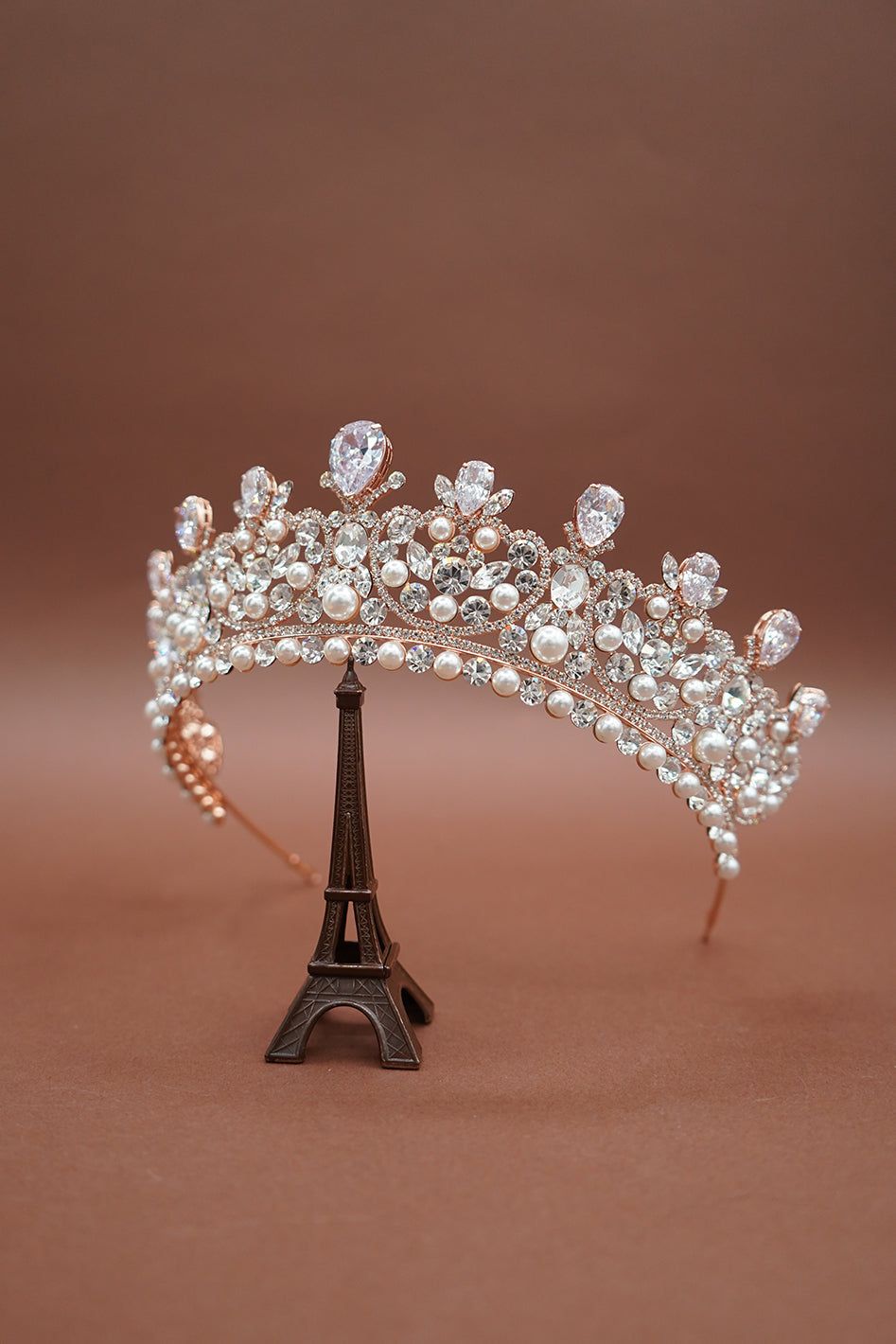 CARINA-Pearls Swarovski Crown