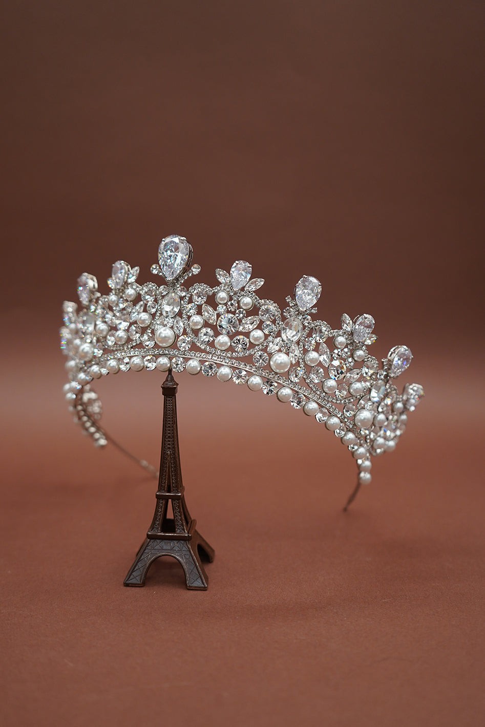 CARINA-Pearls Swarovski Crown
