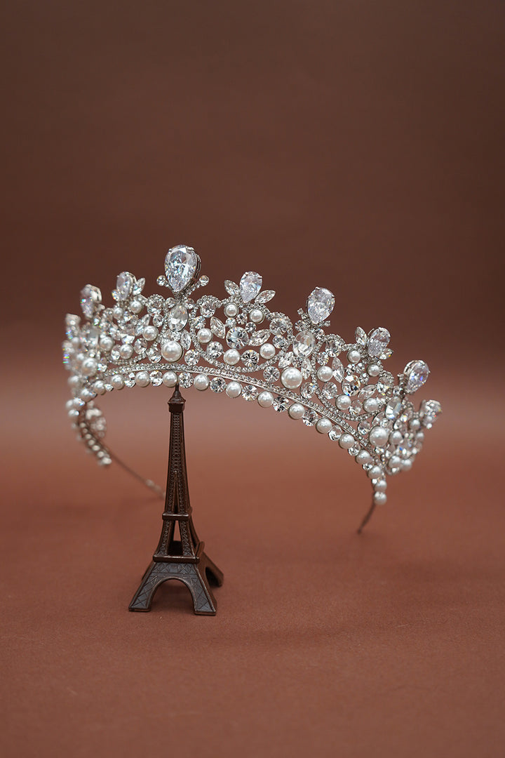 CARINA-Pearls Swarovski Crown