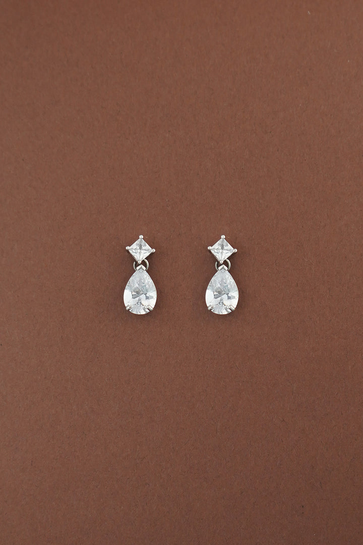 CASANDRA Simulated Diamond Drop Earrings - Sample Sale