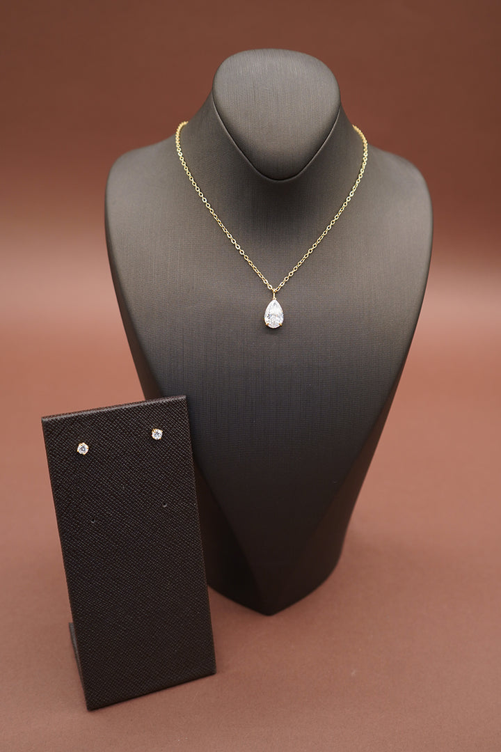 CASSIE Simulated Diamond Necklace Set