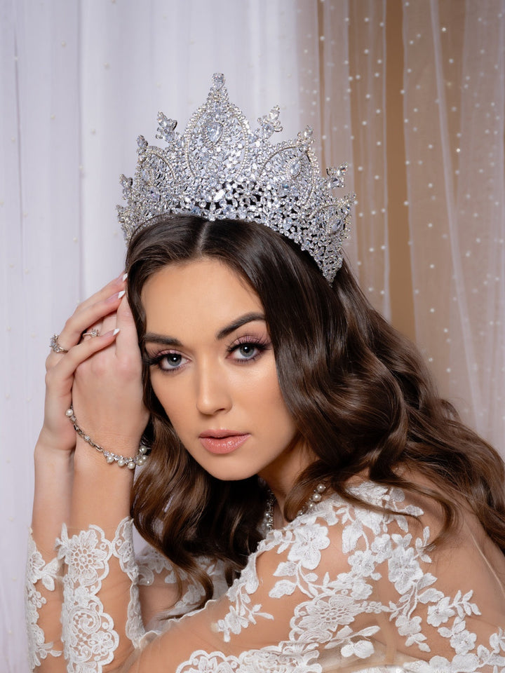 BILQUIS MAJESTIC Swarovski Wedding Crown - SAMPLE SALE