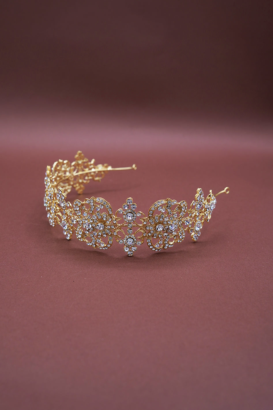 DELILAH Swarovski Lustrous Bridal Headpiece - SAMPLE SALE