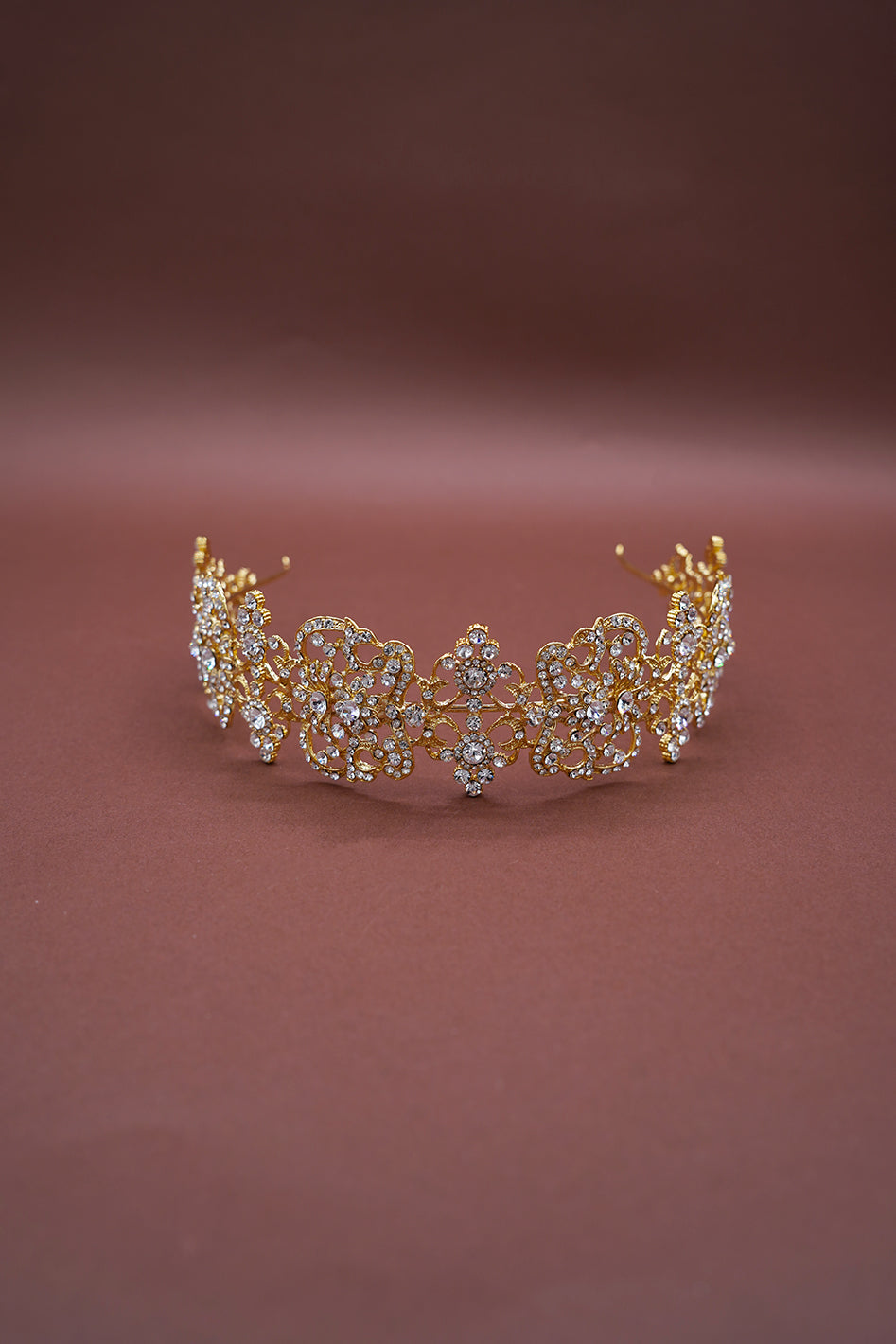 DELILAH Swarovski Lustrous Bridal Headpiece - SAMPLE SALE