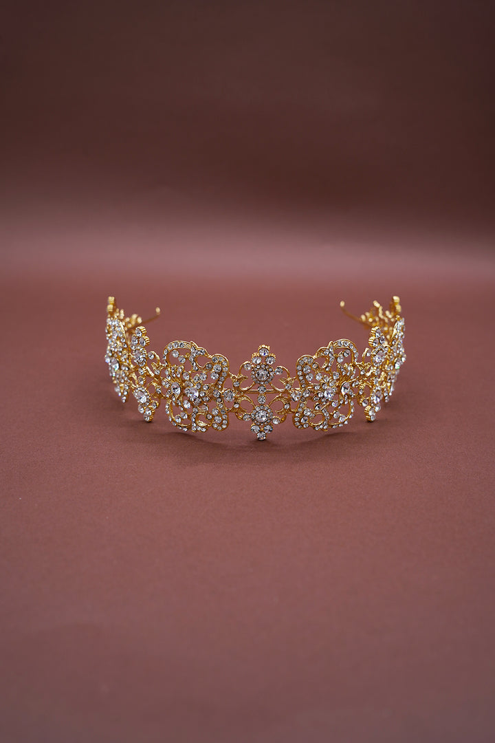 DELILAH Swarovski Lustrous Bridal Headpiece - SAMPLE SALE