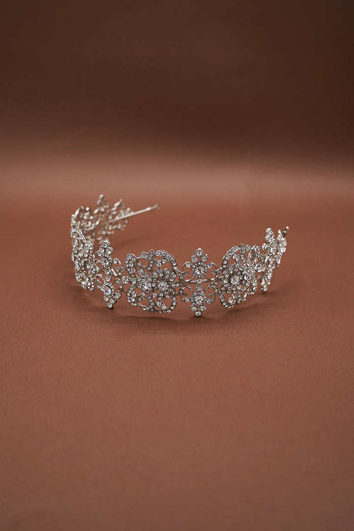 DELILAH Swarovski Lustrous Bridal Headpiece - SAMPLE SALE