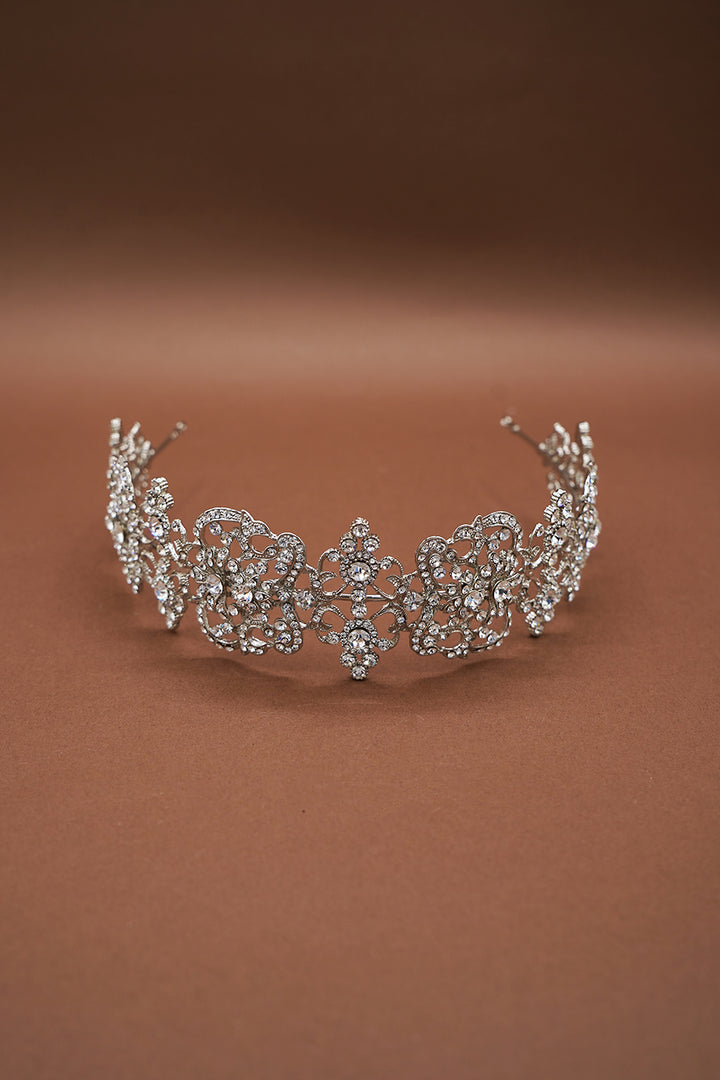 DELILAH Swarovski Lustrous Bridal Headpiece - SAMPLE SALE