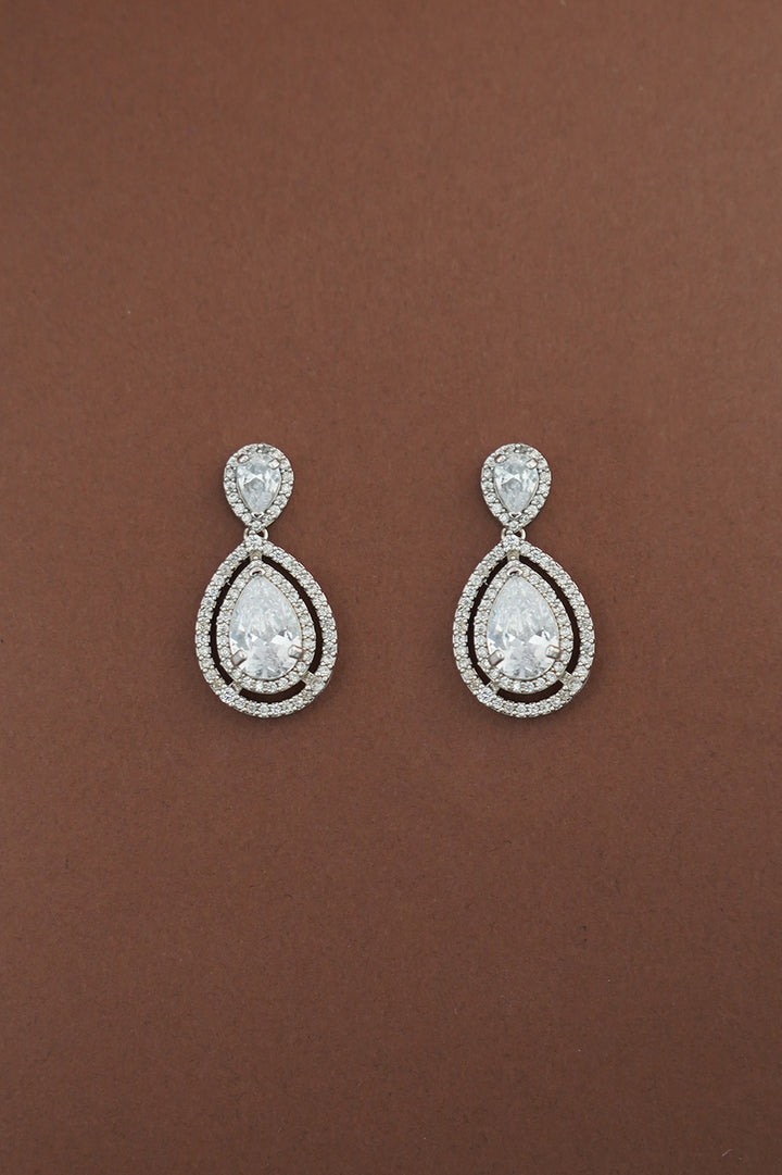 DESTINEE Simulated Diamond Drop Earrings - Sample Sale