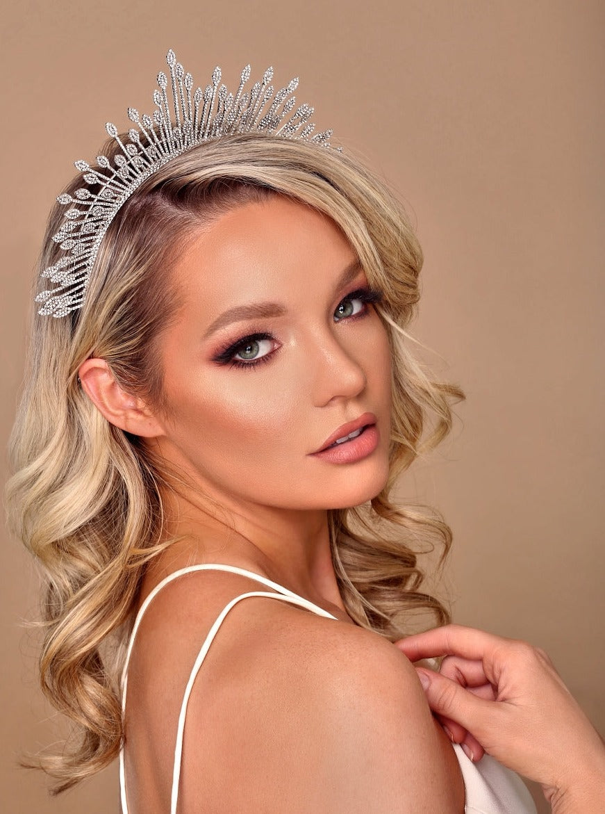 ELAYNE Luxurious Modern Bridal/Special Event Tiara - SAMPLE SALE