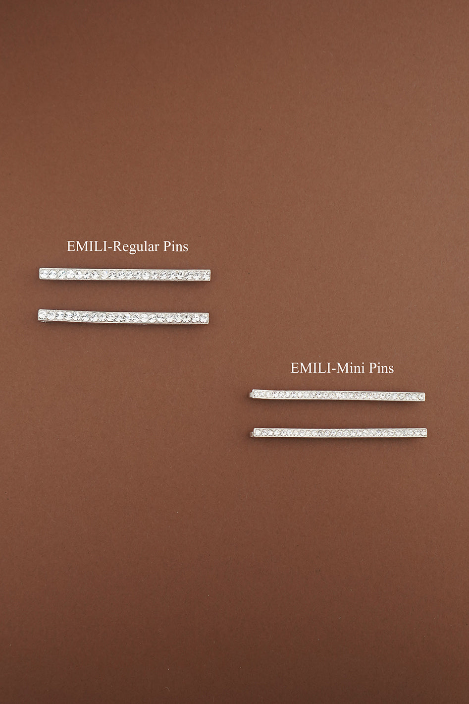 EMILI Regular Swarovski Hair Pins (Sold in Pairs)