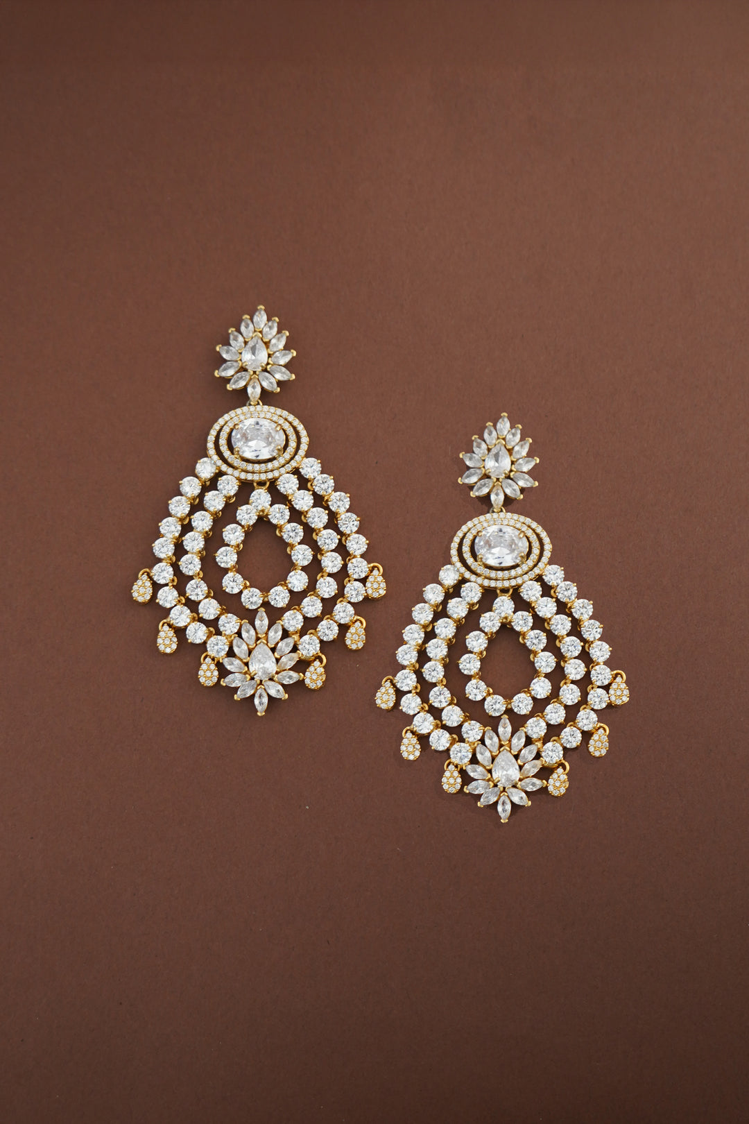 ESME Simulated Diamond Earrings SAMPLE SALEs Ellee Couture