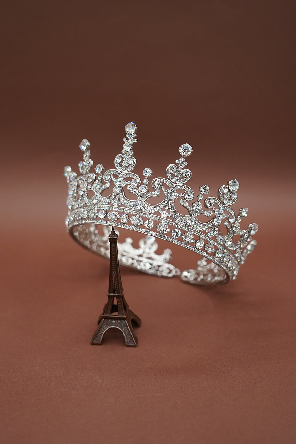 Ellee Real Bride Adorned with GWYNETH Swarovski Full Crown