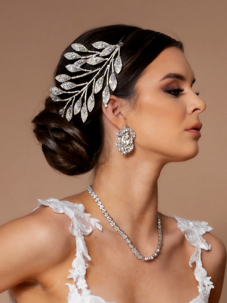 APRIL Swarovski Hair Comb (Large) - SAMPLE SALE