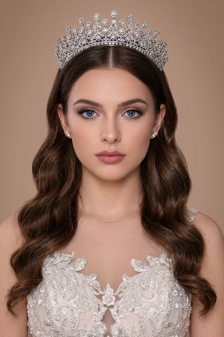 LUCIENNE Simulated Diamond Tiara