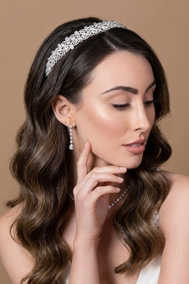 GRACE Crystal Bridal Headband