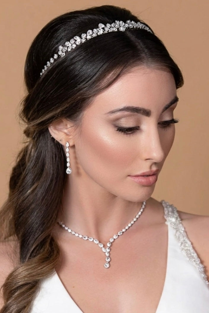 ALIX Simulated Diamond Rose Gold Headband