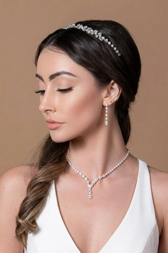ALIX Simulated Diamond Rose Gold Headband