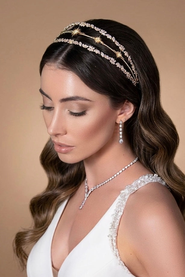 JOELENE Crystal Headband (Made To Order)