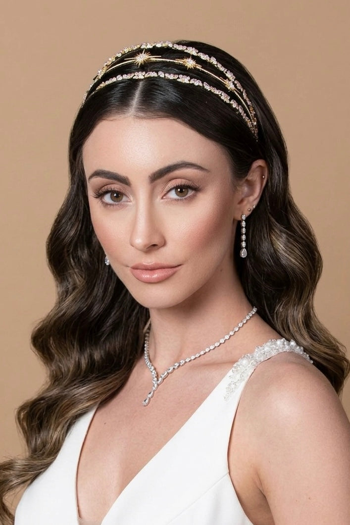 JOELENE Crystal Headband (Made To Order)