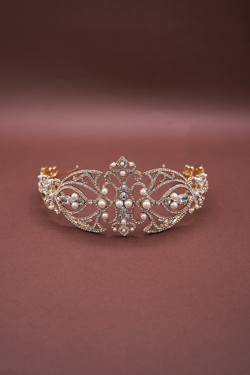 LEONORA-PEARLS Swarovski Headpiece - Sample Sale