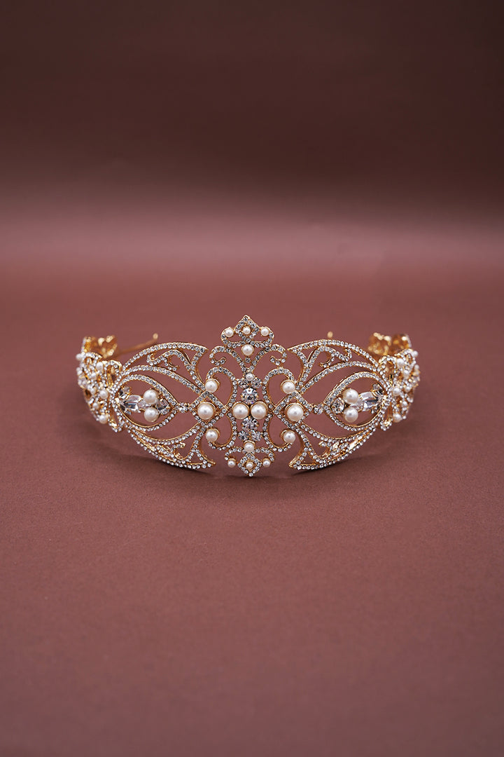 LEONORA-PEARLS Swarovski Headpiece - Sample Sale
