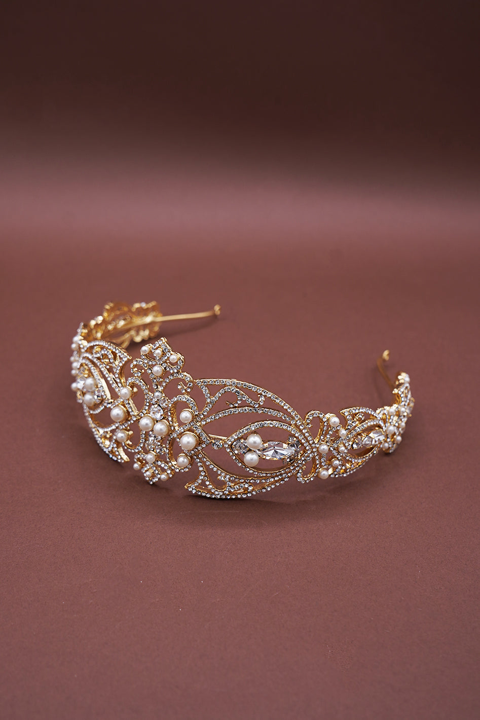 LEONORA-PEARLS Swarovski Headpiece - Sample Sale