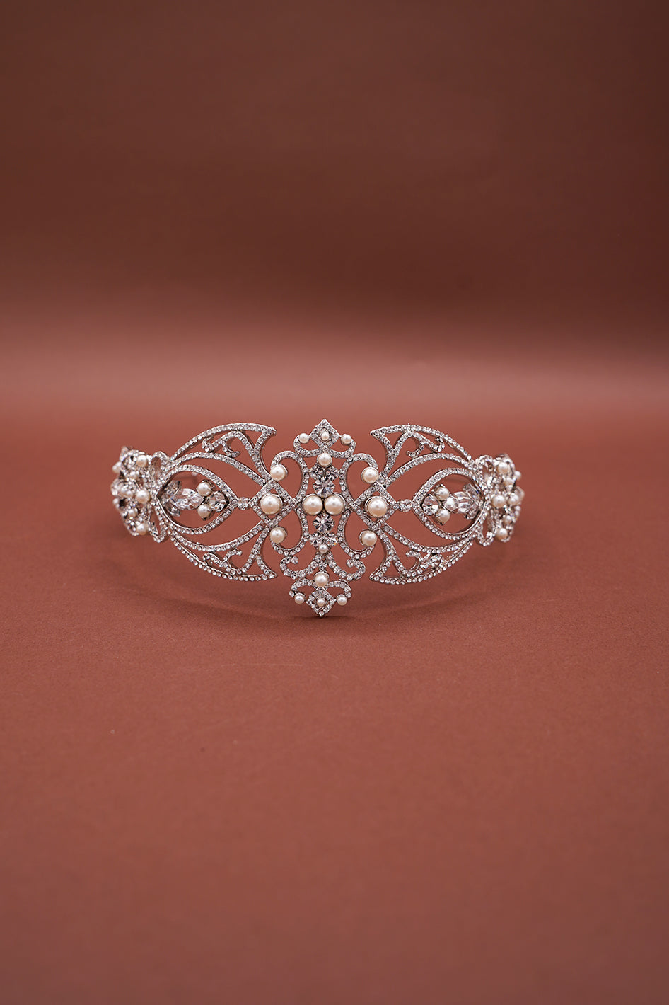 LEONORA-PEARLS Swarovski Headpiece - Sample Sale
