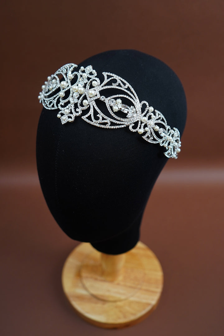 LEONORA-PEARLS Swarovski Headpiece - Sample Sale