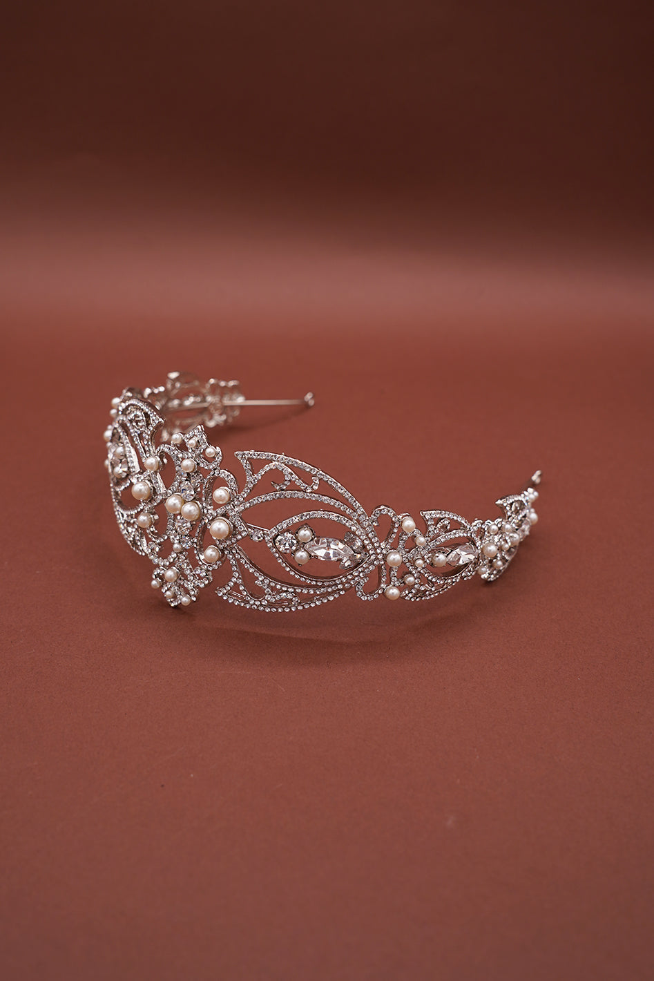 LEONORA-PEARLS Swarovski Headpiece - Sample Sale