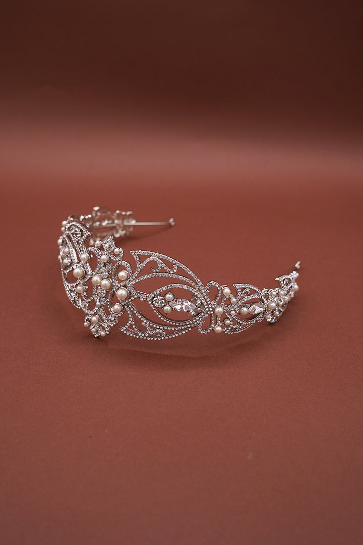 LEONORA-PEARLS Swarovski Headpiece - Sample Sale