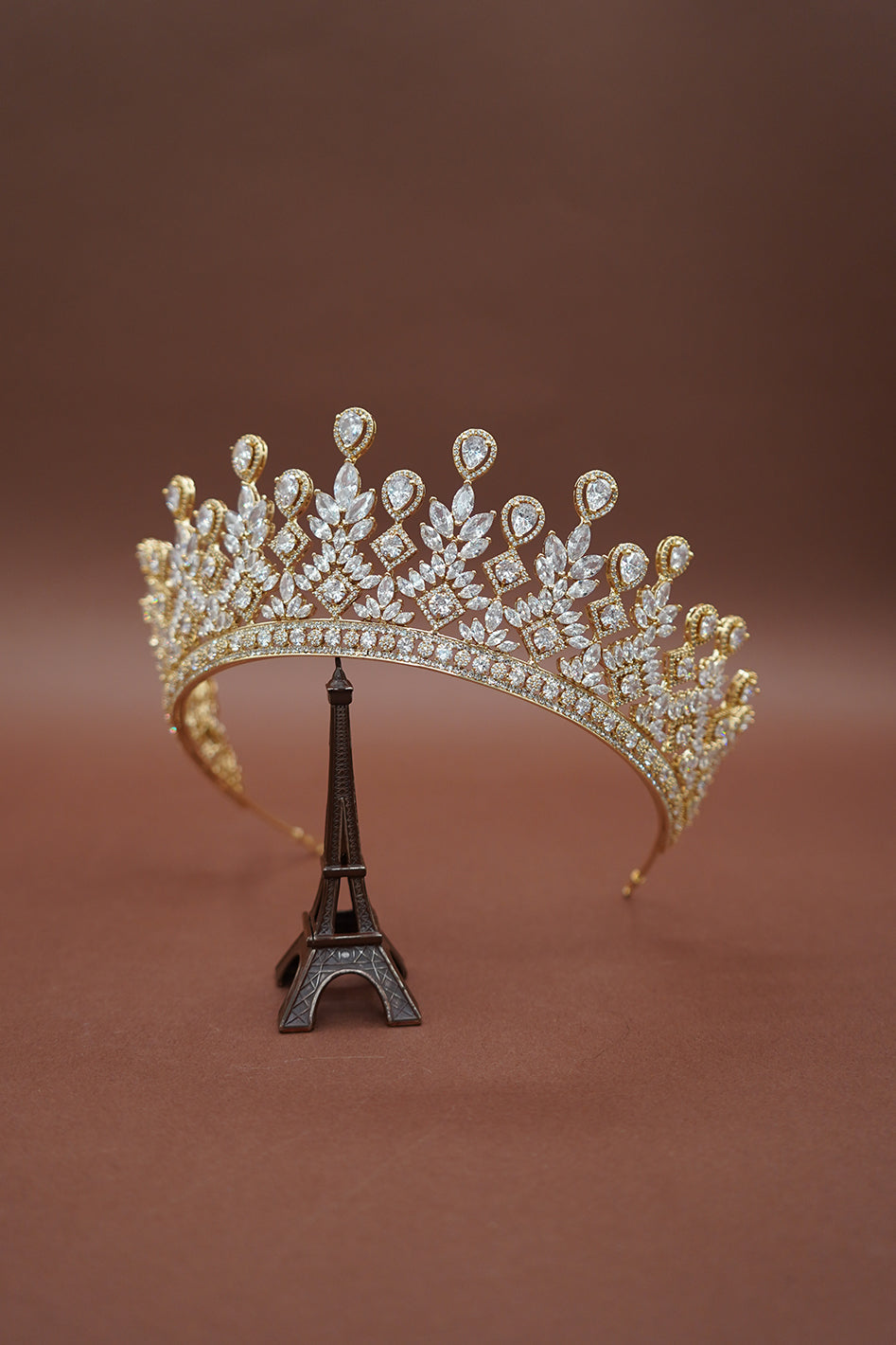 LUCIENNE Simulated Diamond Wedding Crown