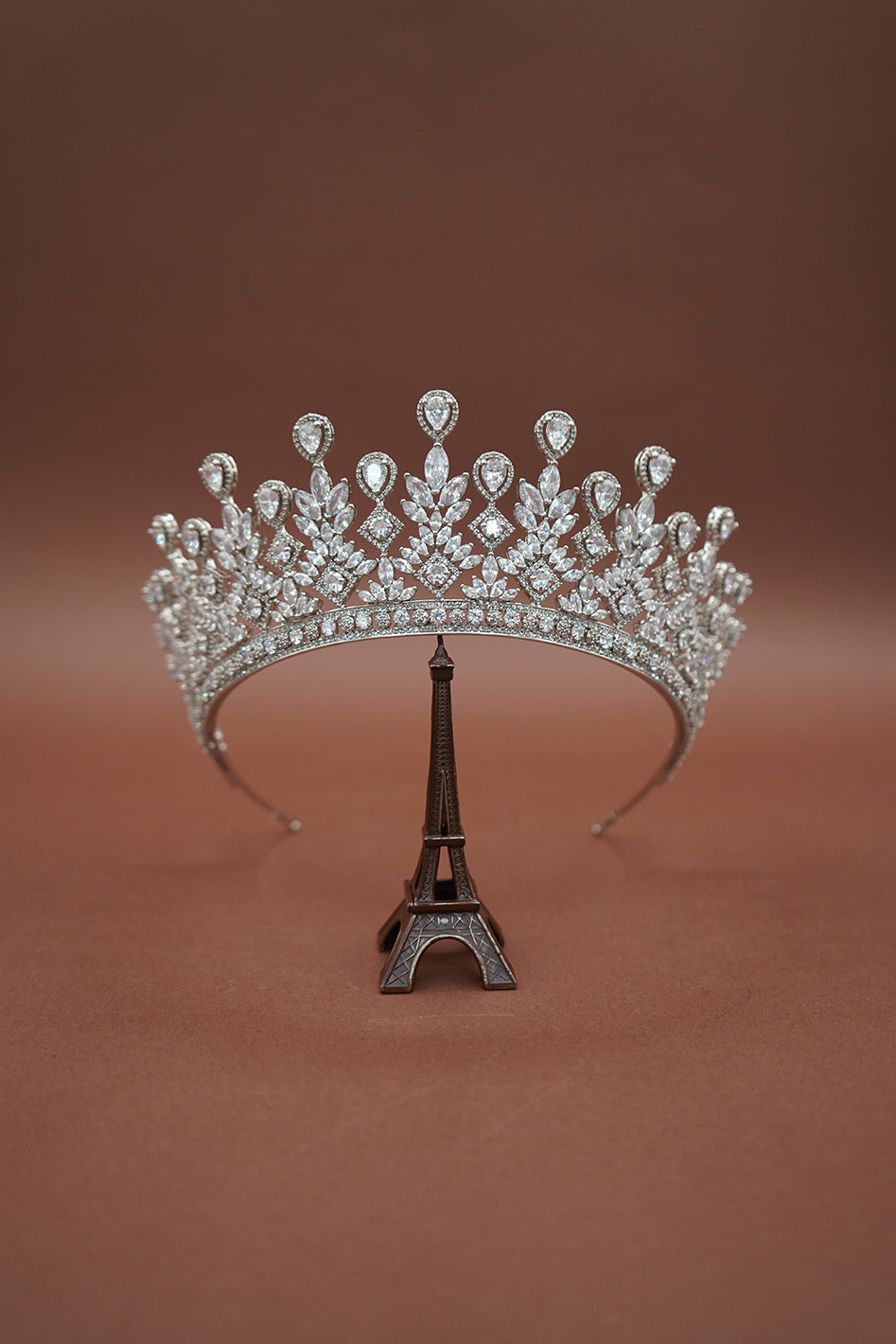 LUCIENNE Simulated Diamond Wedding Crown