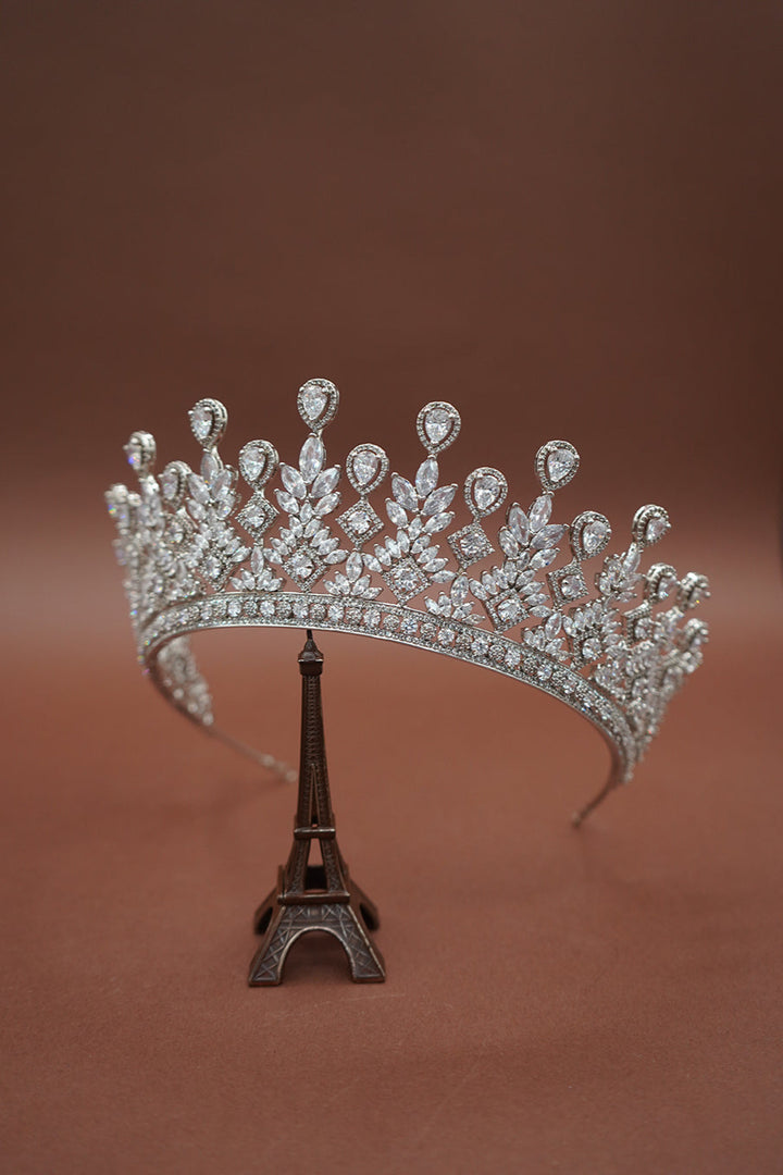 LUCIENNE Simulated Diamond Wedding Crown