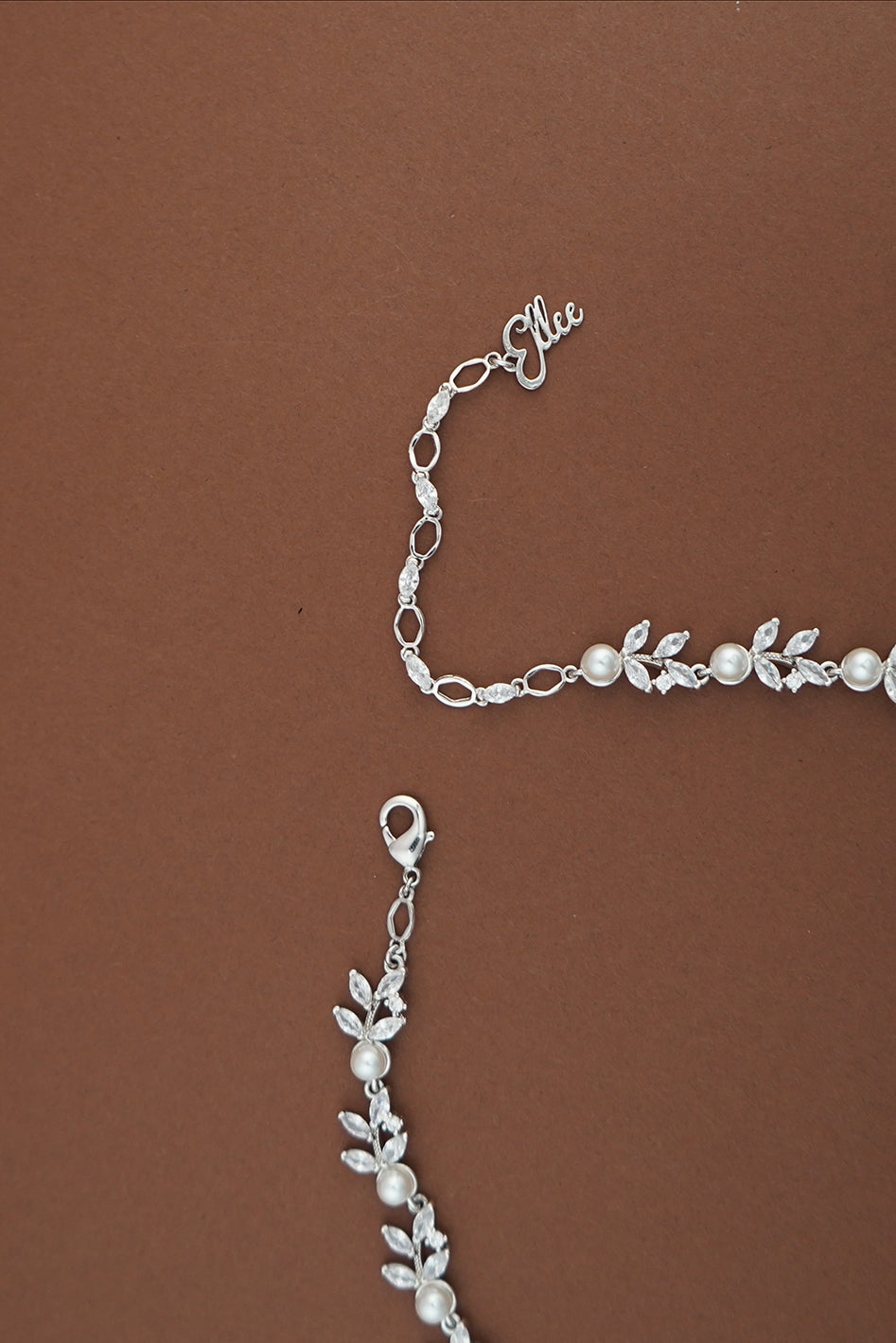 LEEN Simulated Diamond and Pearl Jewelry Set - Sample Sale