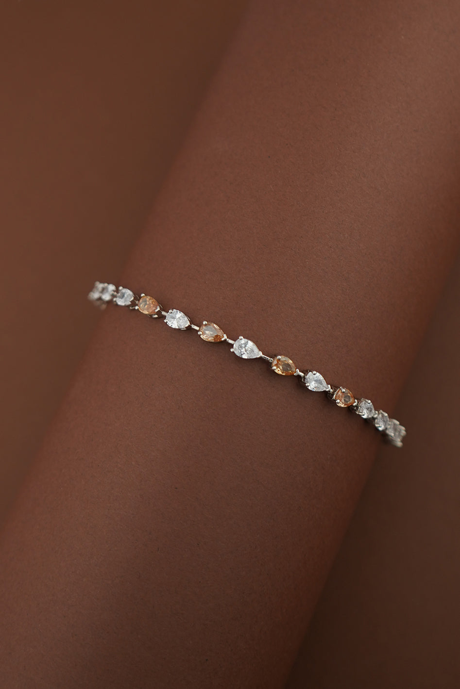 LILIT-Gold Simulated Diamond Jewelry Set with Necklace, Bracelet, Drop Earrings - Sample Sale