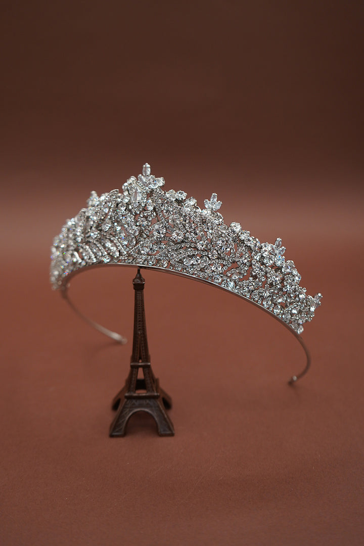 LILLIBETH Luxurious 3-D Swarovski Tiara - Sample Sale