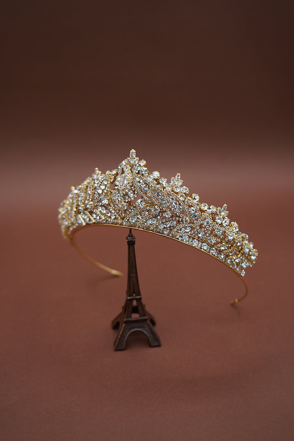 LILLIBETH Luxurious 3-D Swarovski Tiara - Sample Sale
