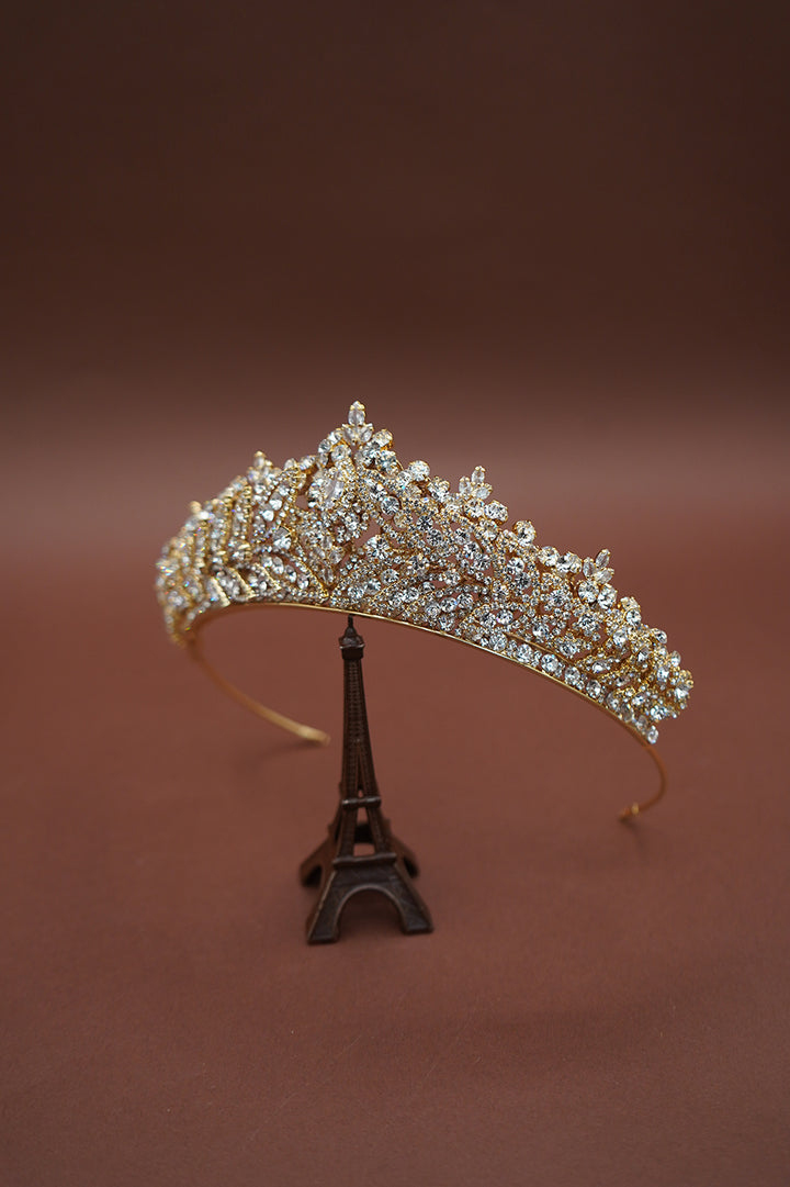 LILLIBETH Luxurious 3-D Swarovski Tiara - Sample Sale