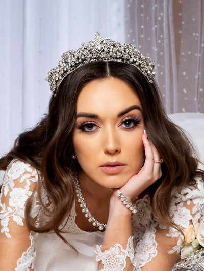 LONDON Luxurious Swarovski 3-D Bridal Tiara, Gorgeous Wedding Tiara - SAMPLE SALE
