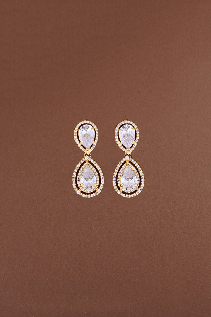 MARA Simulated Diamond Drop Earrings - Sample Sale