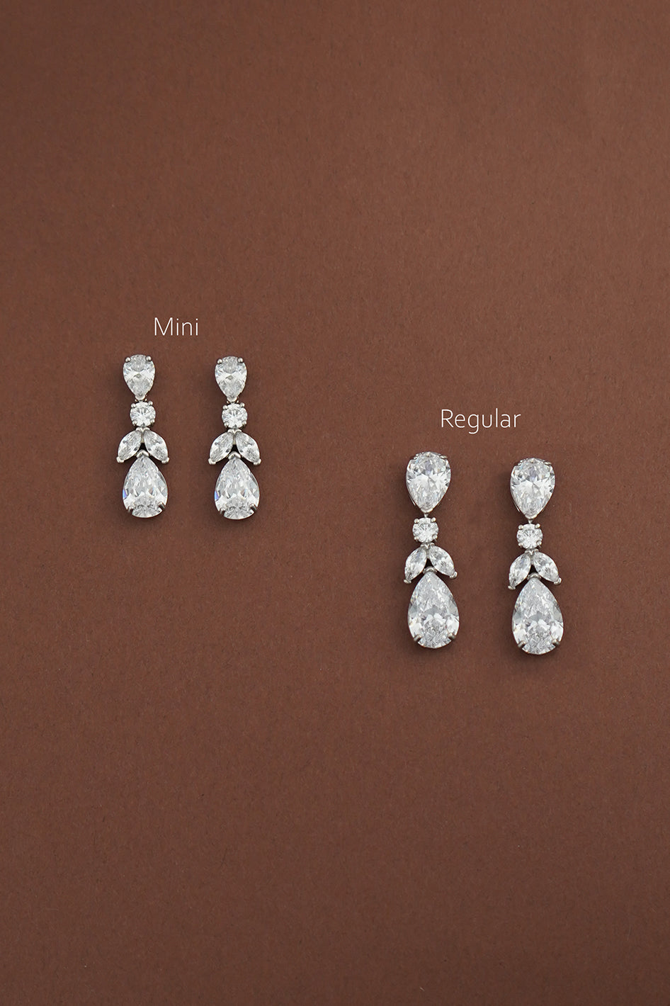 AURA-MINI Simulated Diamond Earrings - Sample Sale