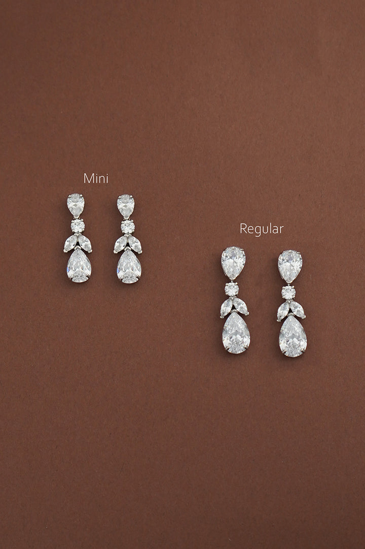 AURA-MINI Simulated Diamond Earrings - Sample Sale