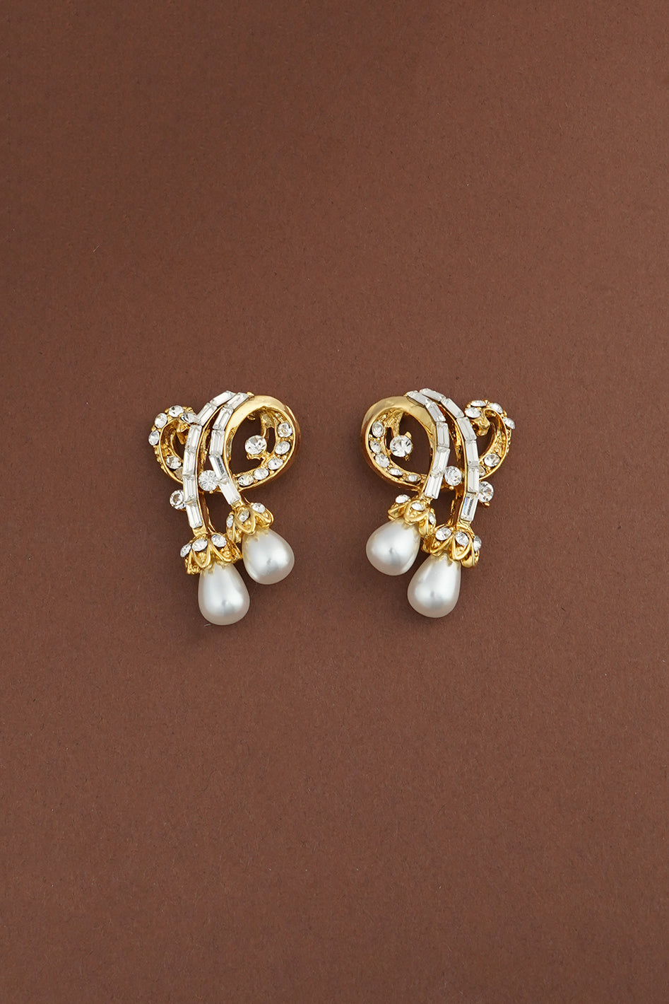 NAYA Crystal and Pearl Earrings