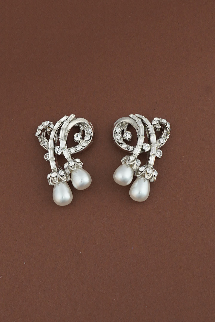 NAYA Crystal and Pearl Earrings