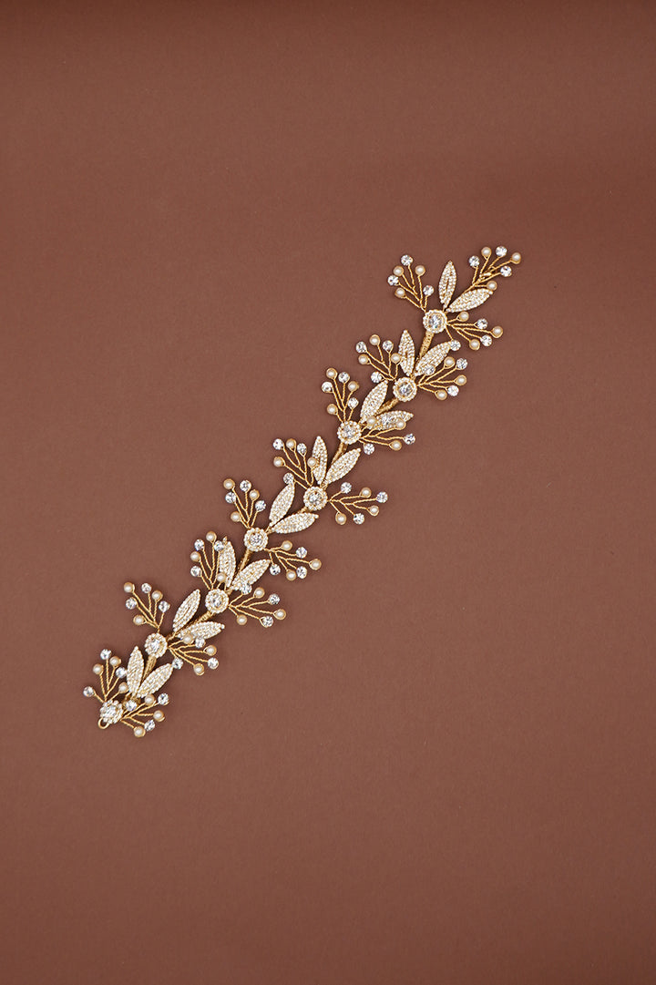 OKSANA Swarovski Headpiece with Pearls - Sample Sale