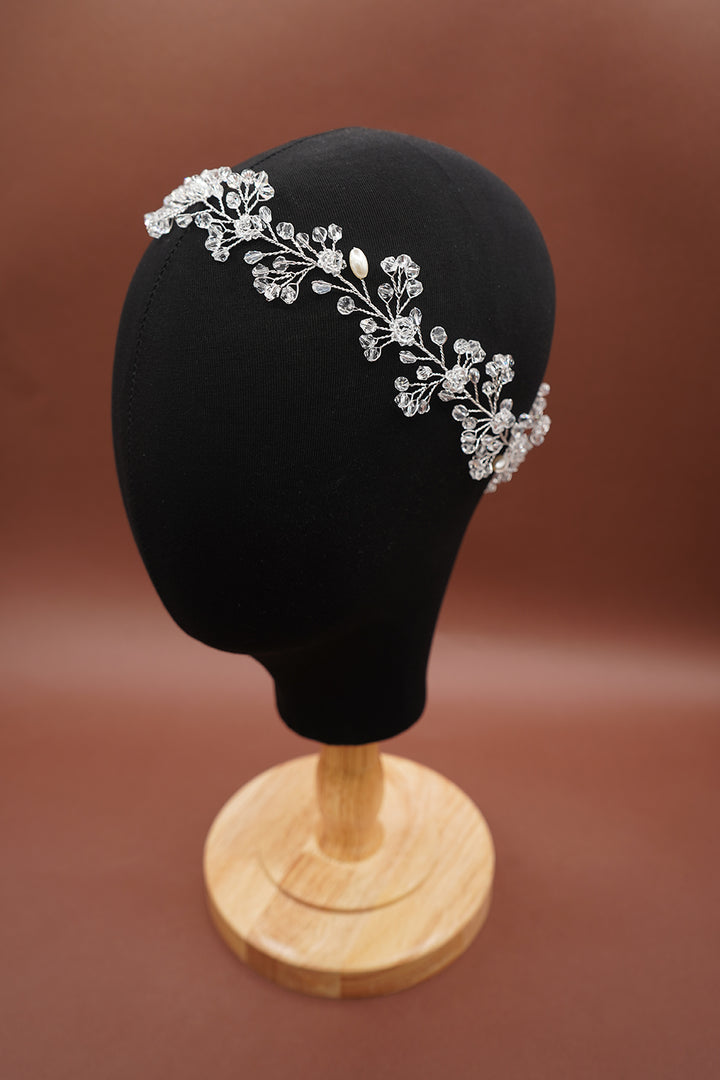 PERLE Crystal & Pearl Hair Vine