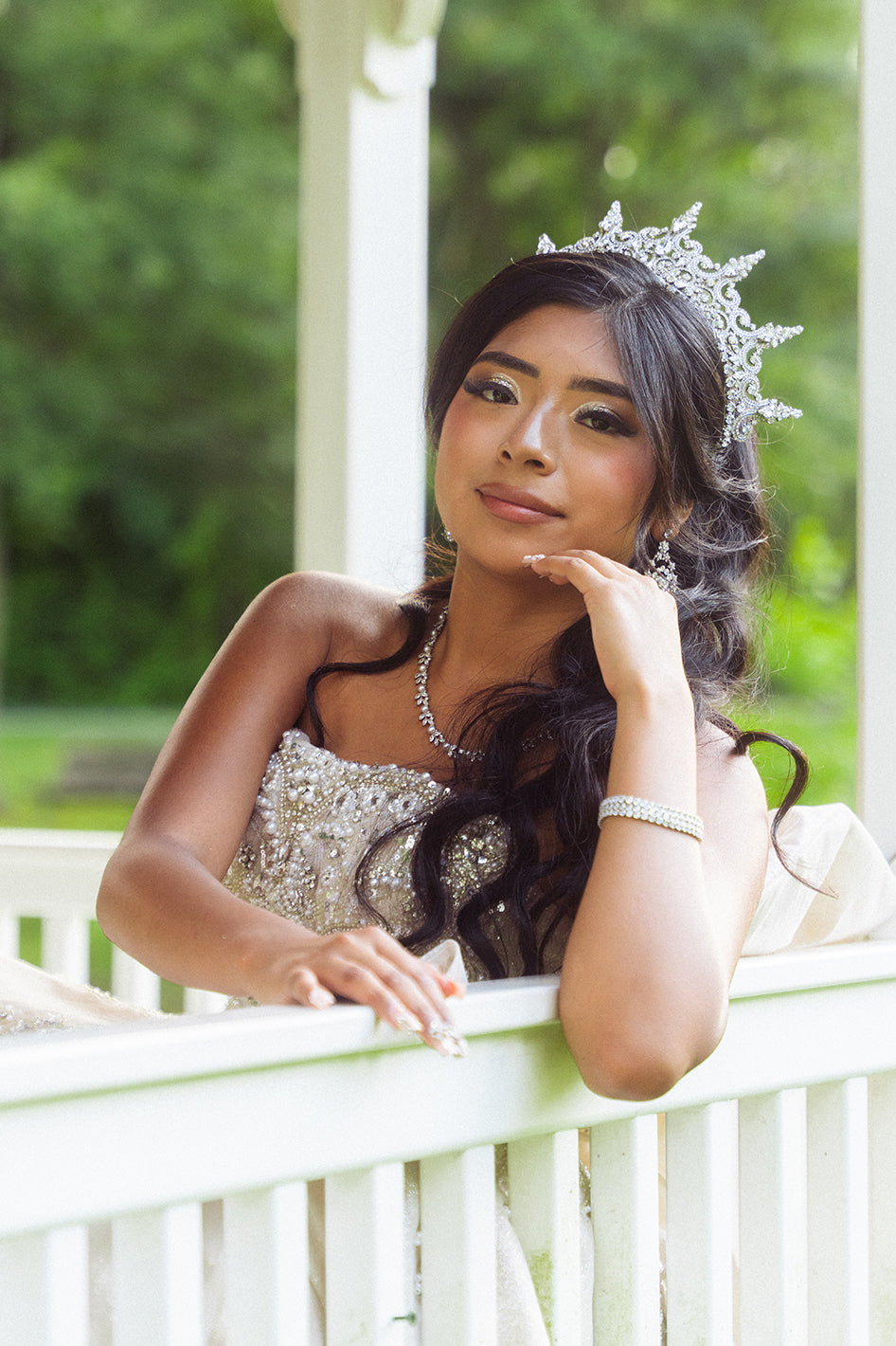 RAQUEL Quinceanera Crystal Crown